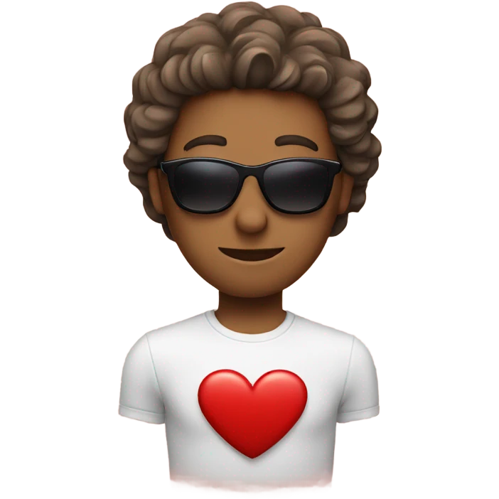 A heart with sunglasses emoji