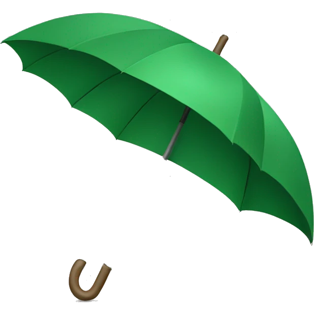 Green umbrella emoji