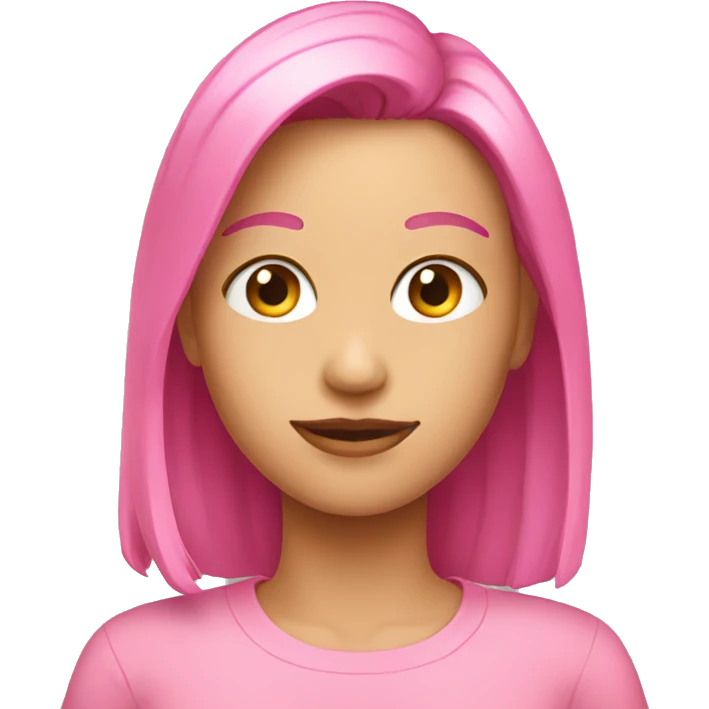 Pink top emoji