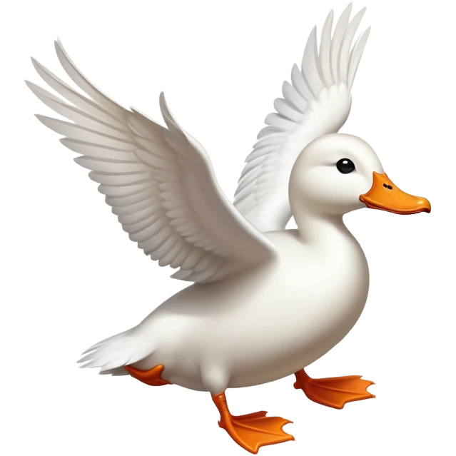 Una papera volante emoji