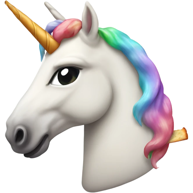 unicorn eating pizza emoji