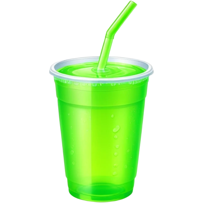 colored energy drink in plastic cup emoji