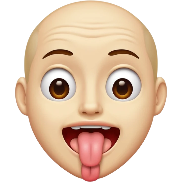 person sticking out tongue and shaking it  emoji