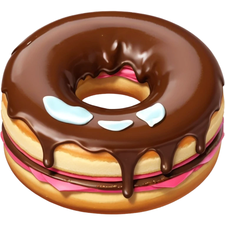Donuts with Nutella  emoji