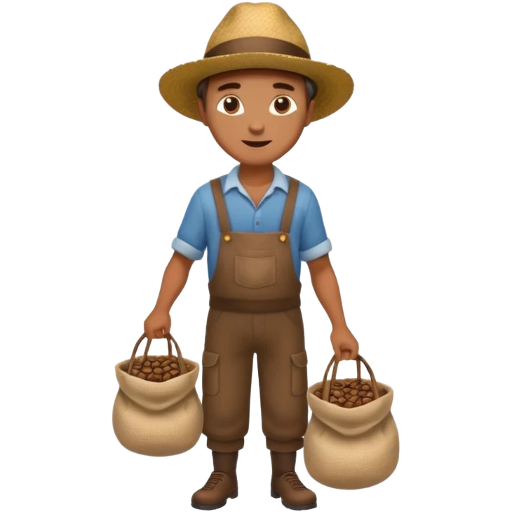 granjero de cafe full body  emoji