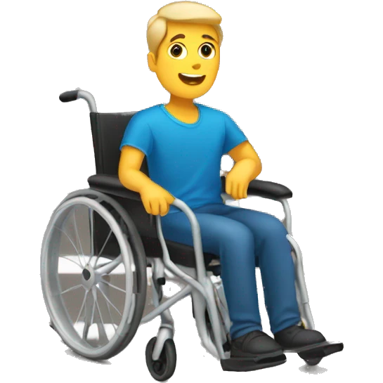guy on a wheelchair  emoji