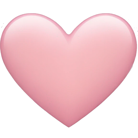 Light pink heart emoji