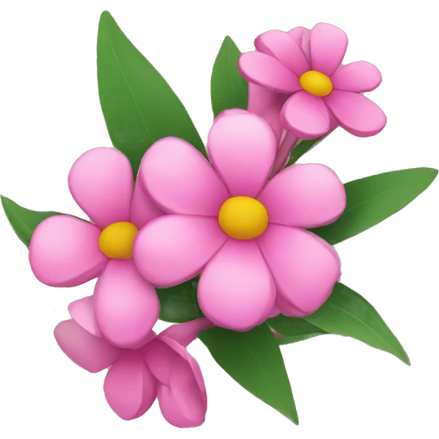 bouqet pink flowers  emoji