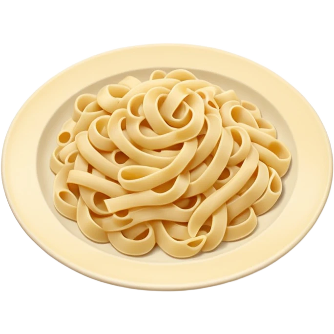 cream Pasta on a plate emoji