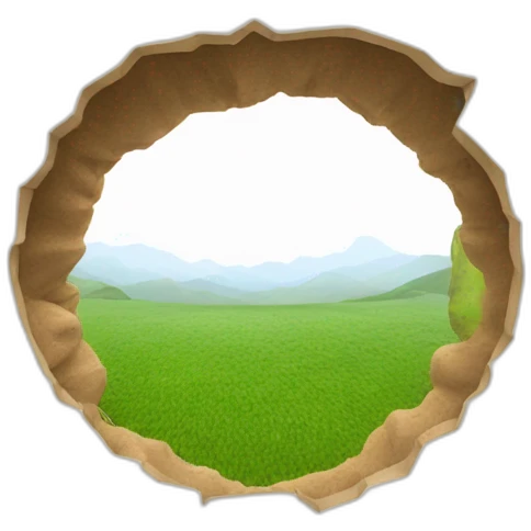 Hole view emoji