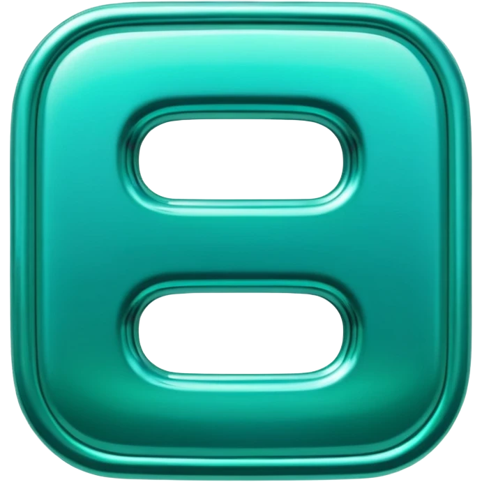 Create a custom emoji badge featuring a stylized, glossy letter “S”. Use the Platinum rank style from League of Legends: teal-green metallics, reflective surfaces, and a futuristic elegant frame. Vibrant and high readability.
 emoji