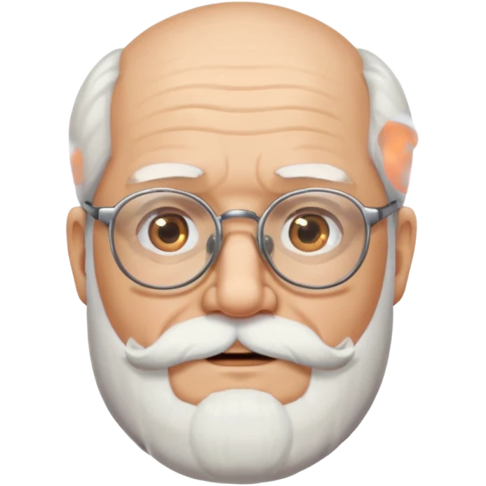 old glasses man with beard emoji