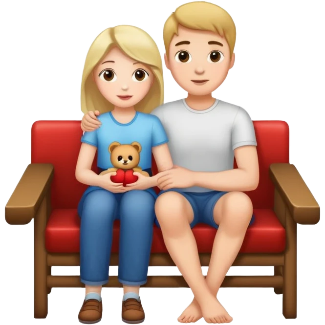 a girl on the lap of a guy emoji