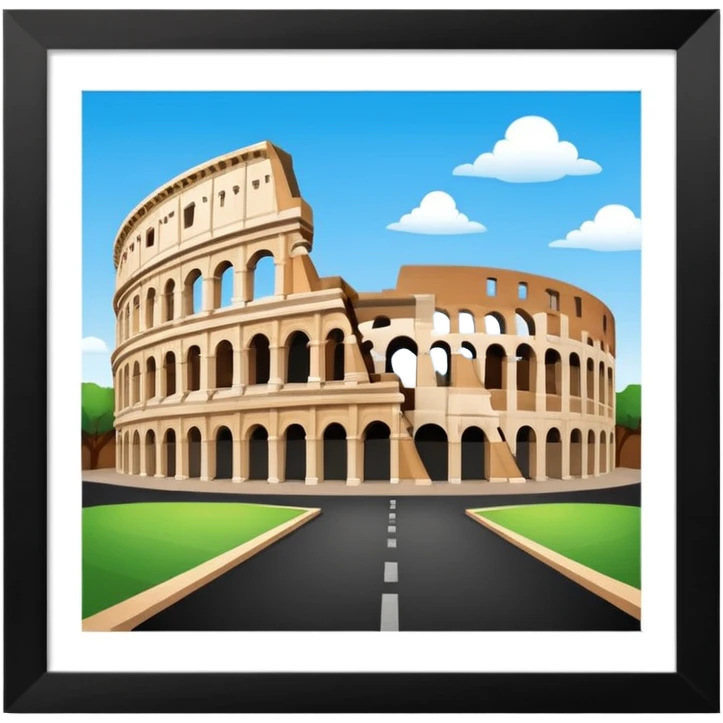 colosseum rome  2D emoji