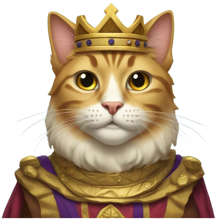 King cat emoji