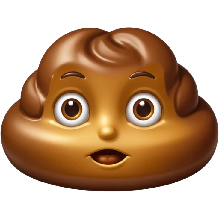 Une chocolatine qui rigole emoji
