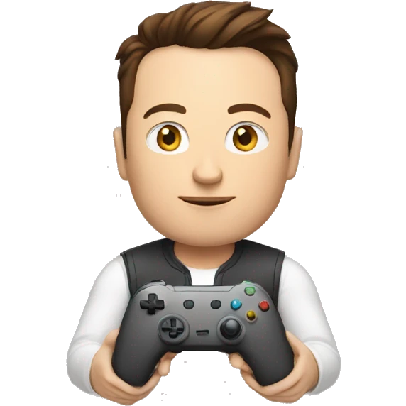 elon musk playing video game emoji