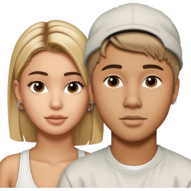 Justin bieber et hailey bieber ensemble voir tous le corps  emoji