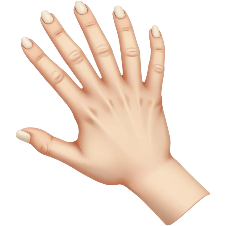 Hand with broken fingers emoji