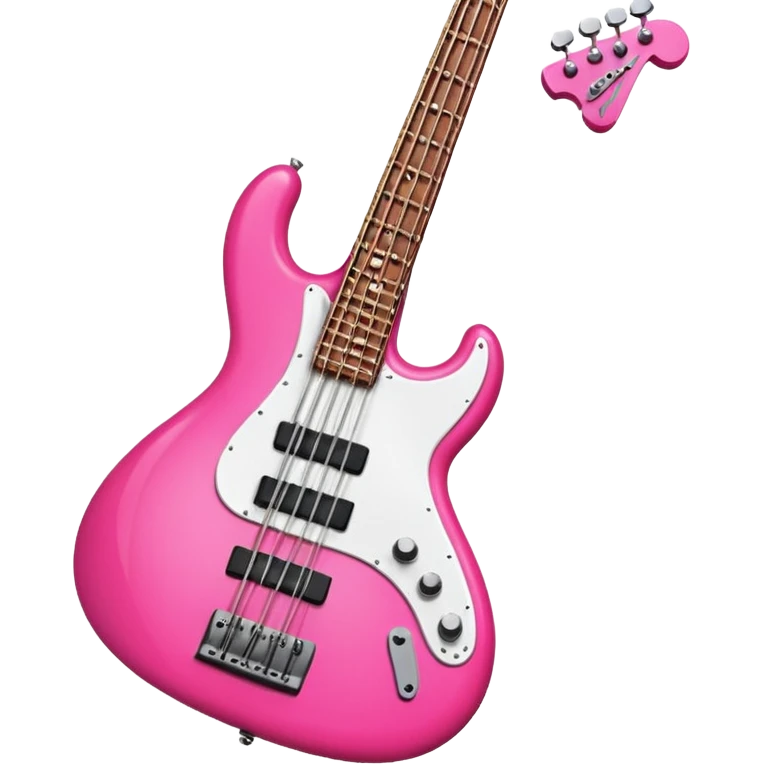Hot pink bass emoji