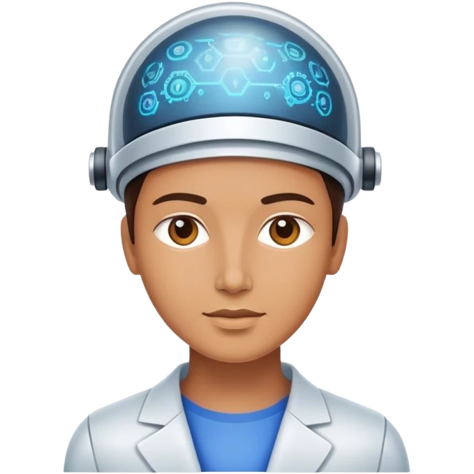 Artificial inteligence expert emoji