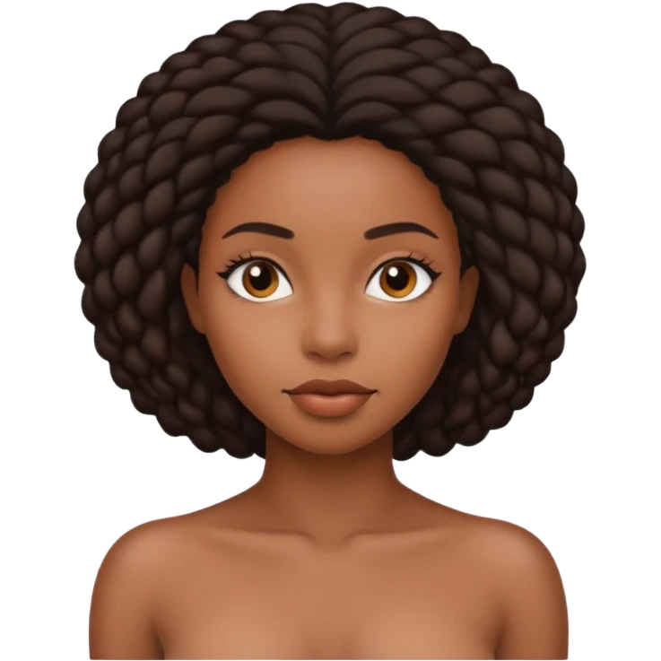 Naked black woman emoji