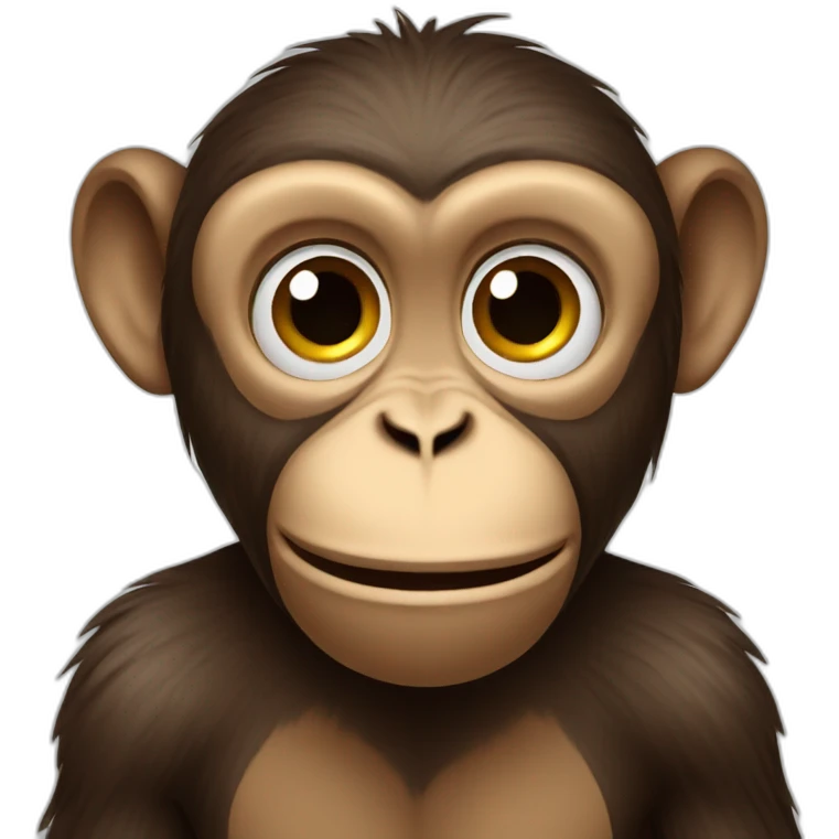 Confused monkey emoji