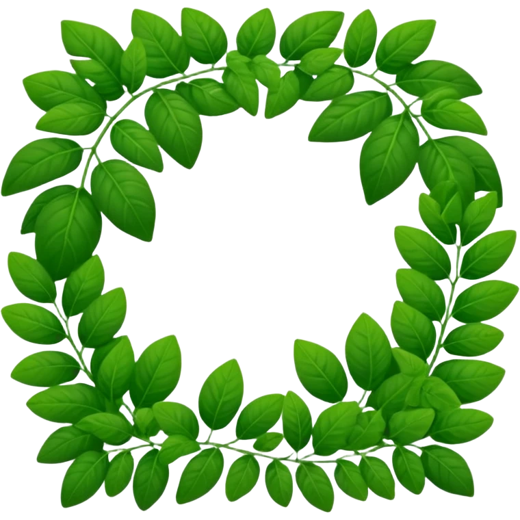 зеленое дерево внутри с белым фоном, чтоб можно было написать текст на белом фоне emoji