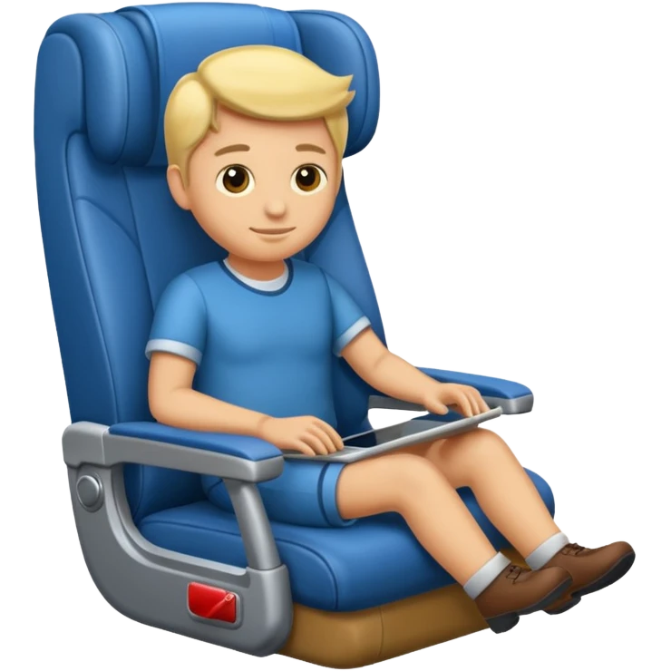 passanger in plane seat emoji