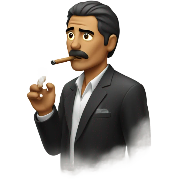 Mexican man Blowing smoke emoji