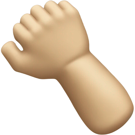 Beige arm weight emoji