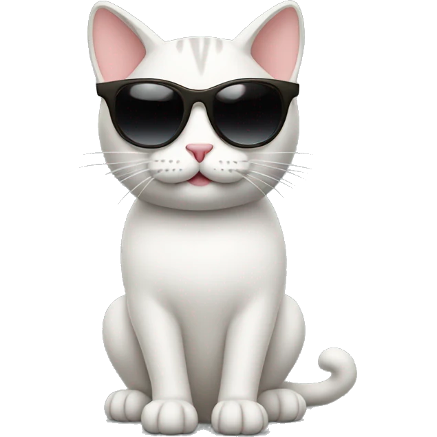 Cat with sunglasses emoji