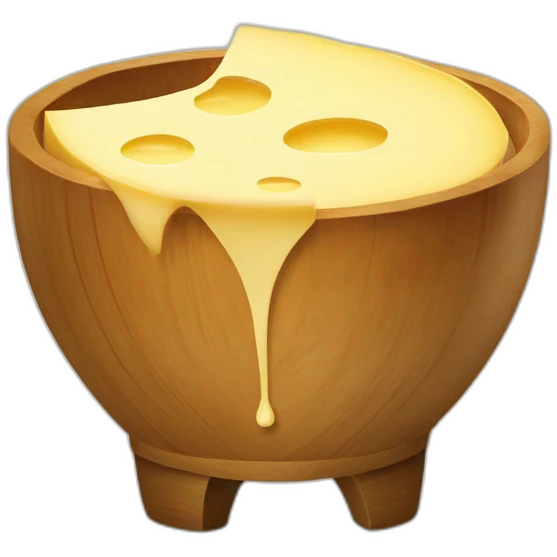Fromage fondue sur pomme de terre emoji