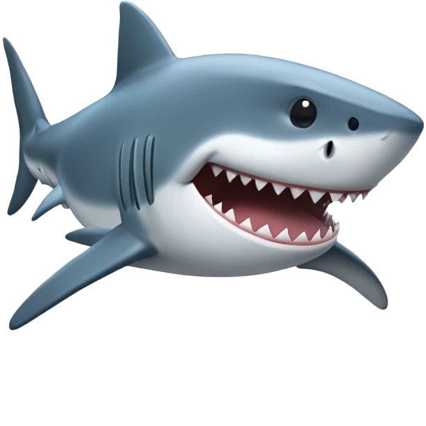 Shark with hoodie emoji