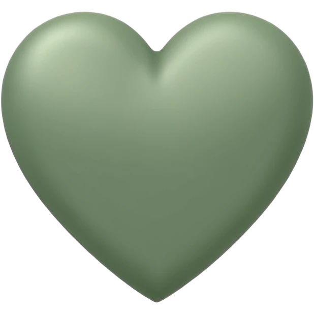 sage green heart emoji