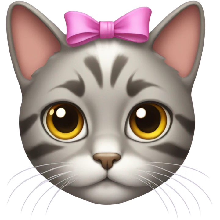 Cat with bow emoji