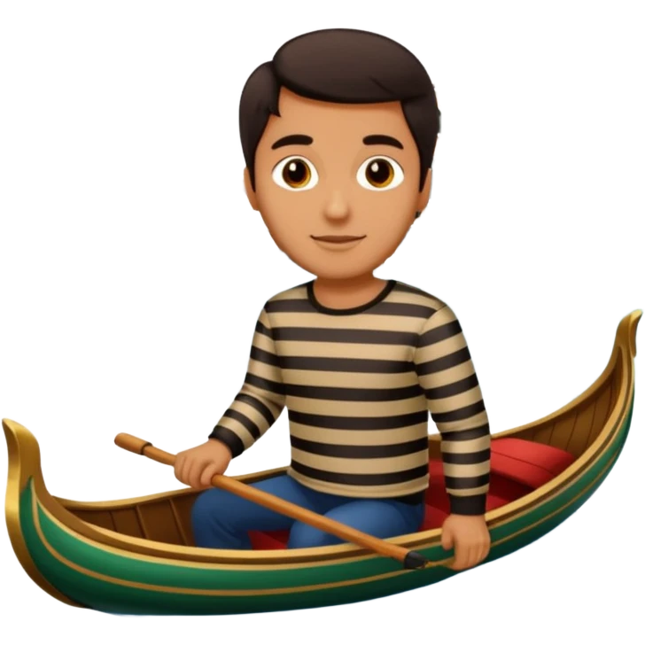 Ventian gondola with man emoji