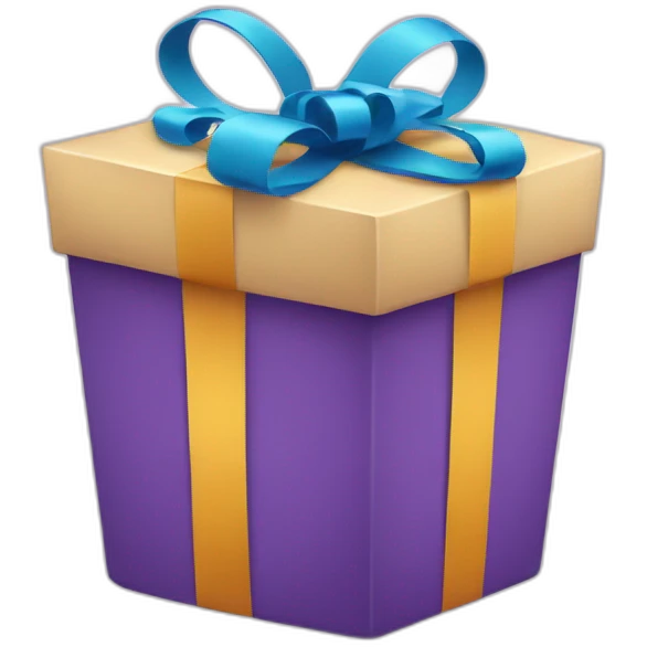 gift box with smile emoji
