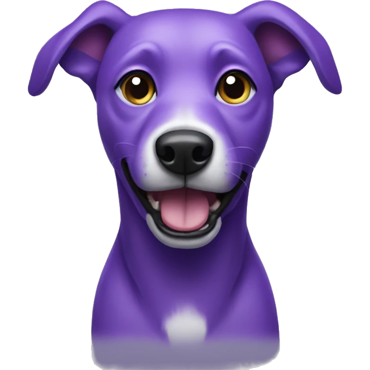 purple dog emoji