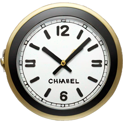 Chanel logo Clock emoji