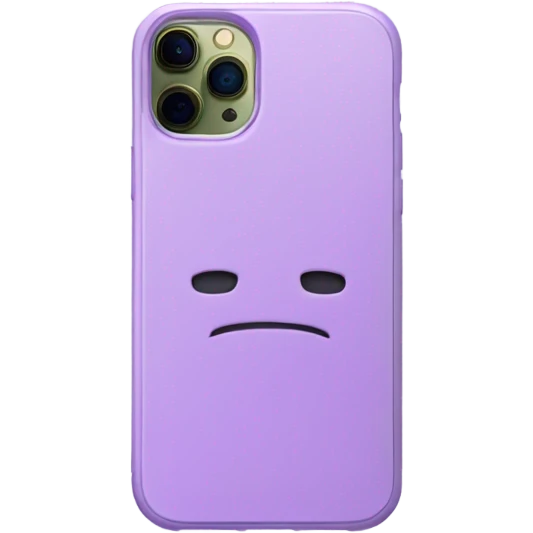 iPhone 14 pro in lilac case emoji