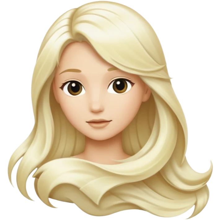 Platinum blonde hair emoji