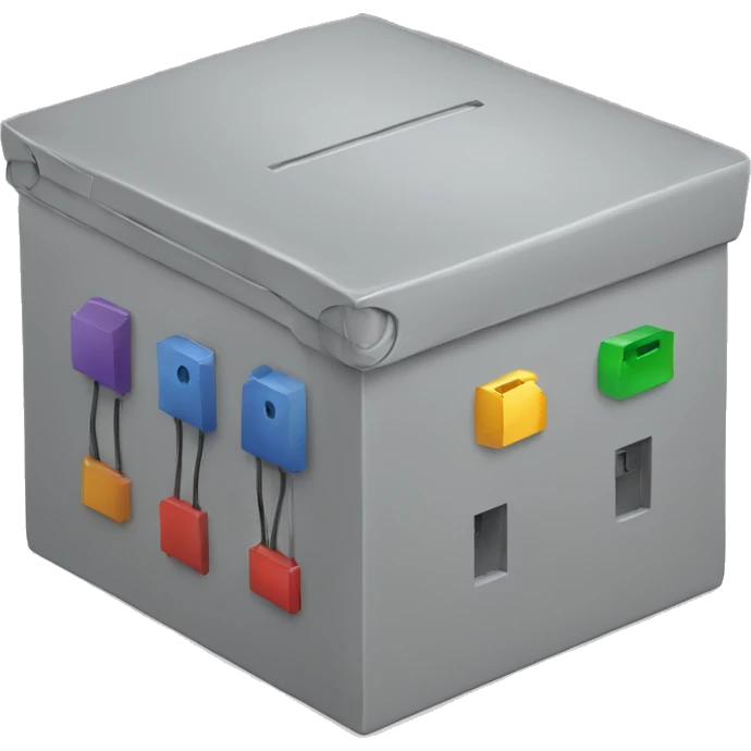 box with input and output wires emoji