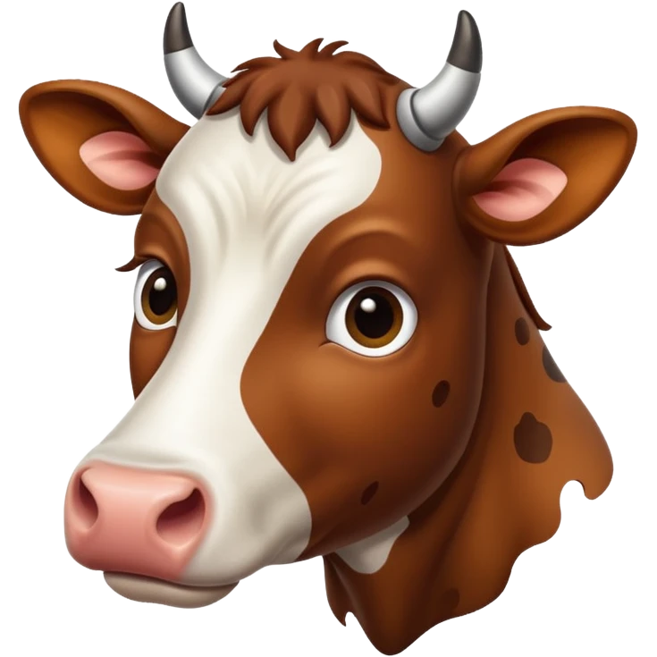 reallistic cow emoji