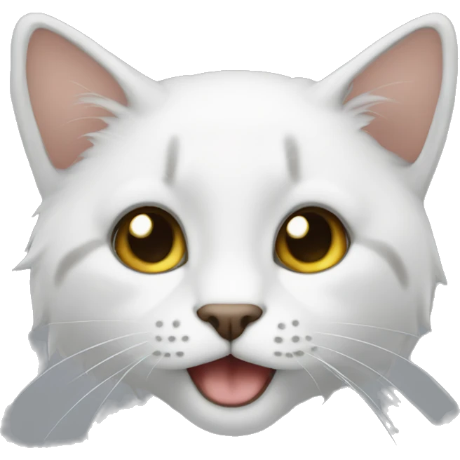 Белый кот emoji