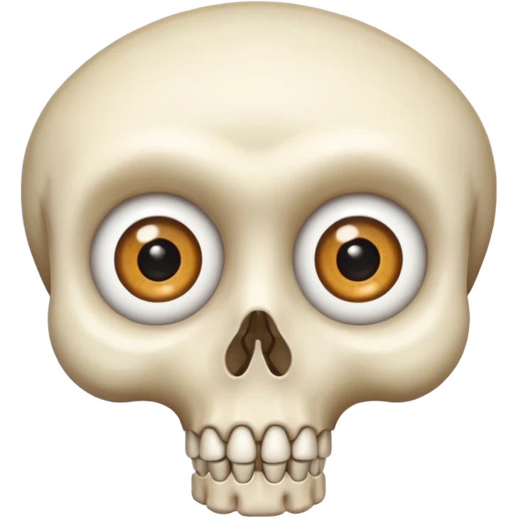 a bone with eyes emoji