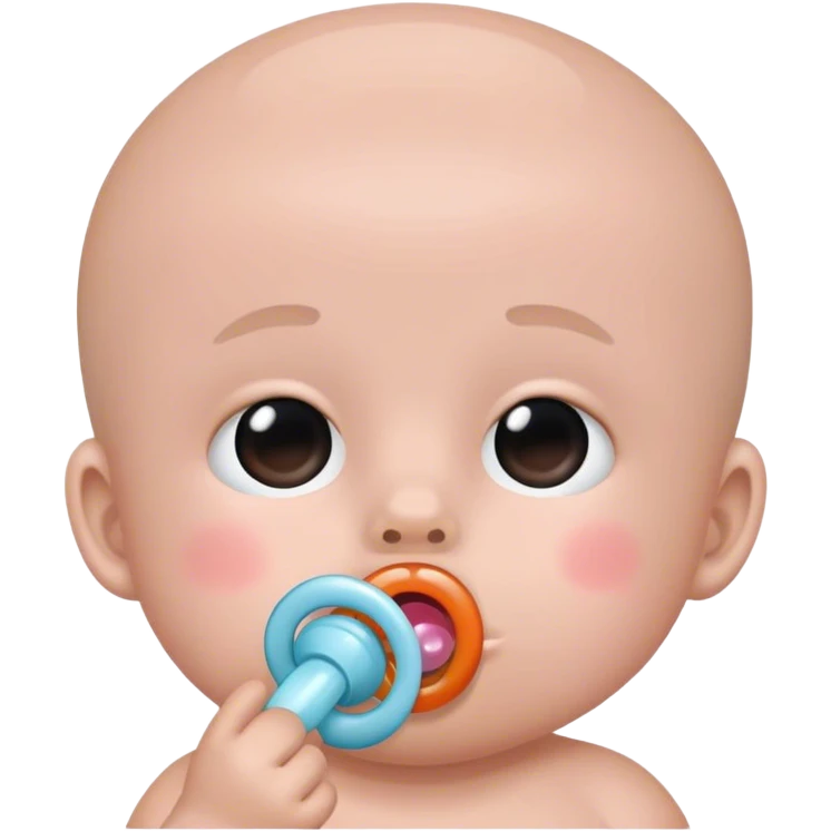 shi using a pacifier  emoji