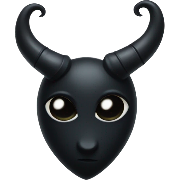 Black heart with small black horns and tail emoji