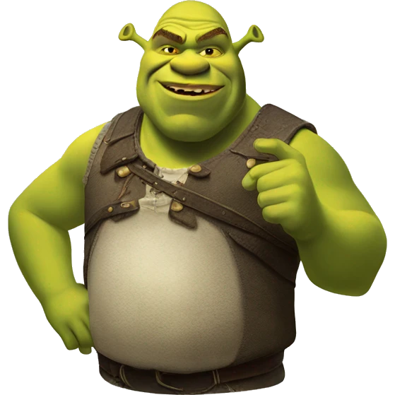 Shrek thé rock emoji