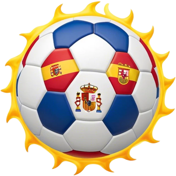 Cinematic Realistic La Liga Pop Culture Emoji, showcasing a dynamic portrayal of Spain's premier football league rendered with lifelike detail and energetic, modern lighting. emoji